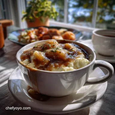 Country Gravy Recipe: Peppery & Lumpy-Free Sauce Recipe Card