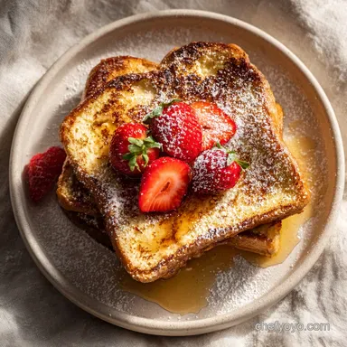 Classic French Toast Recipe for 4 Servings Recipe Card