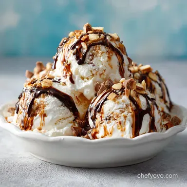 Rocky Road Ice Cream for 9 Servings Recipe Card