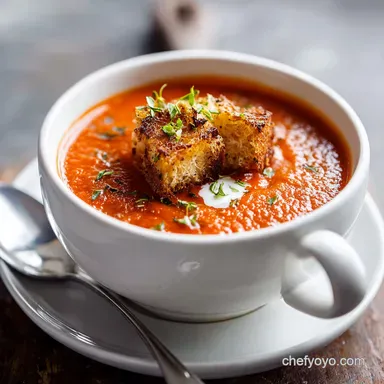 Tomato Soup Recipe: Silky Finish in 35 Min Recipe Card