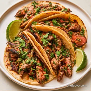 Venison Steak Tacos for 4 Servings Recipe Card