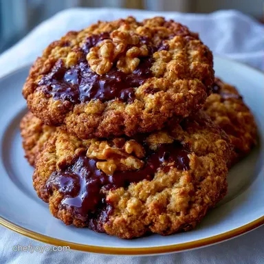 Walnut Oatmeal Cookies for 30 Cookies Recipe Card