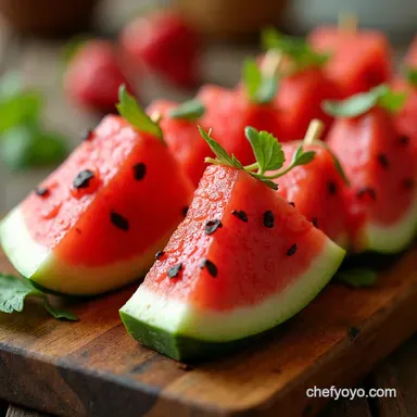 Watermelon Salad Appetizer My Refreshing Skewer Recipe Recipe Card