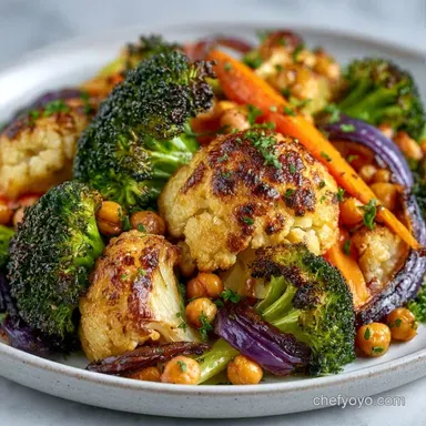 Weeknight Roasted Veggie Bowl for 4 Recipe Card