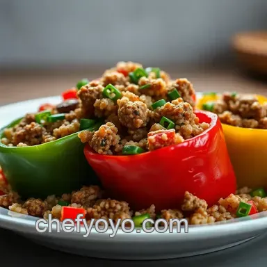 Healthy Meals to Cook with Ground Beef: Wholesome Quinoa Stuffed Peppers