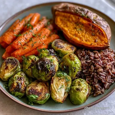 Wild Rice Veggie Bowl for 4 Servings Recipe Card
