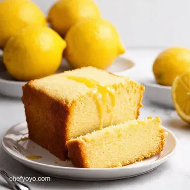 Lemon Pound Cake Perfection Zesty Drizzle Recipe Recipe Card