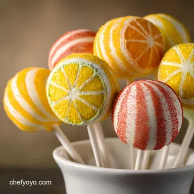 Lucky Lollipops: Easy Citrus Cake Pop Confection Recipe Card