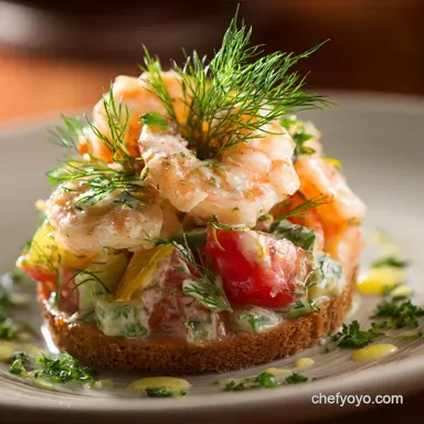 Shrimp Salad with Dill Easy Zesty Summer Appetizer Recipe Recipe Card
