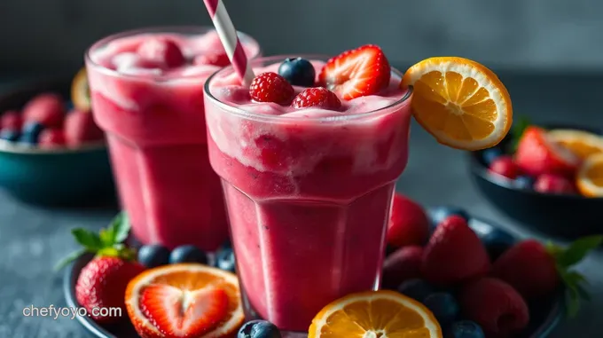 Fruity Frozen Fizz: A Refreshing Summer Elixir