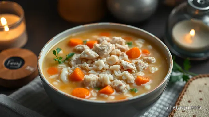 Heartwarming Chicken and Rice Soup: A Cozy Bowl of Goodness