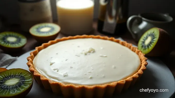 Kiwifruit Tart with Coconut Cream