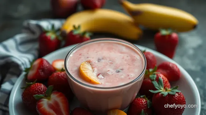 Peach Strawberry Bliss Smoothie