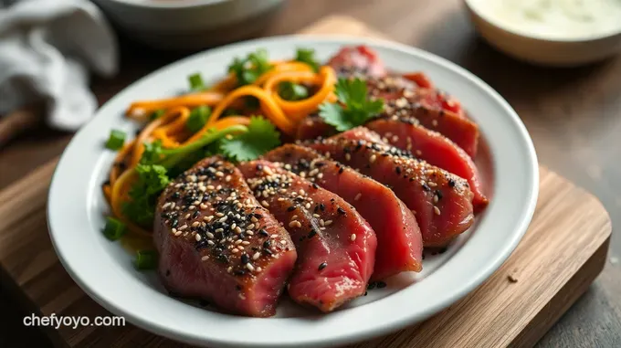 Sesame-Crusted Ahi Tuna with Wasabi Aioli