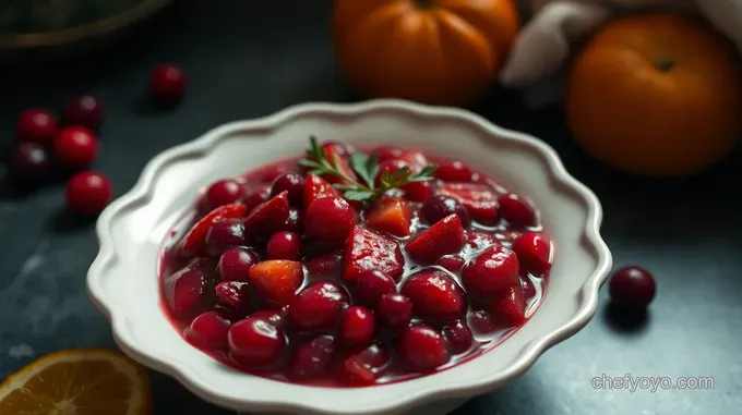 Sparkling Cranberry Sauce with Orange and Ginger