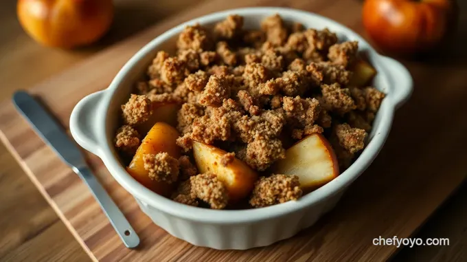 Spiced Baked Apples with Crumble Topping