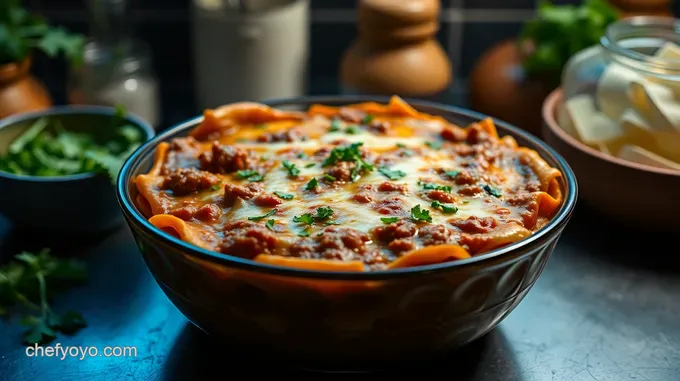 Spicy Salsa Verde Mexican Lasagna