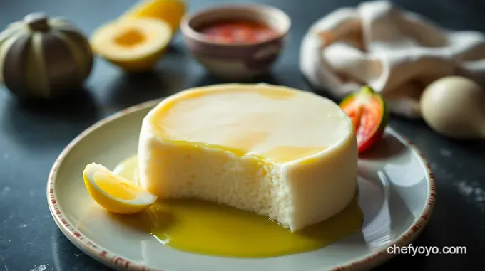 Sweet Coconut Rice Cake with Pandan Custard (Bánh Cam)