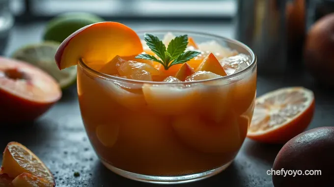 Sweet & Zesty Peach Margarita Bliss