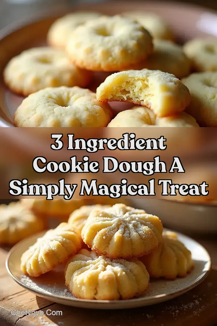 3 Ingredient Cookie Dough A Simply Magical Treat