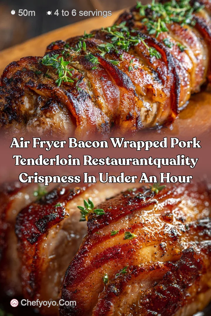 Air Fryer Bacon Wrapped Pork Tenderloin RestaurantQuality Crispness in Under an Hour