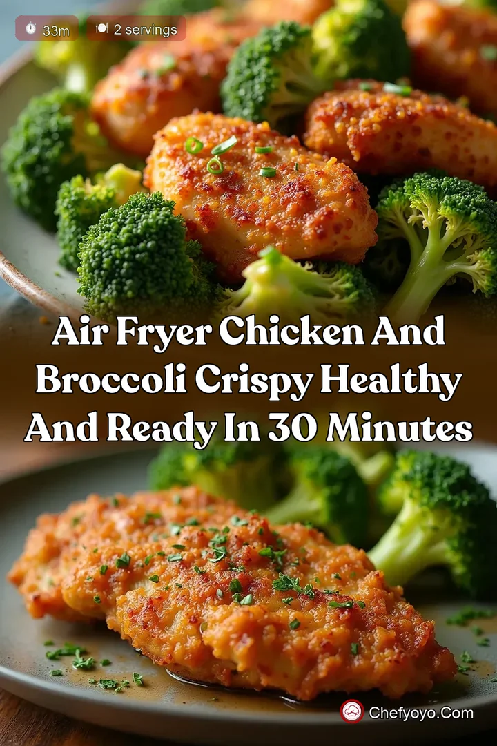 Air Fryer Chicken and Broccoli Crispy Healthy and Ready in 30 Minutes