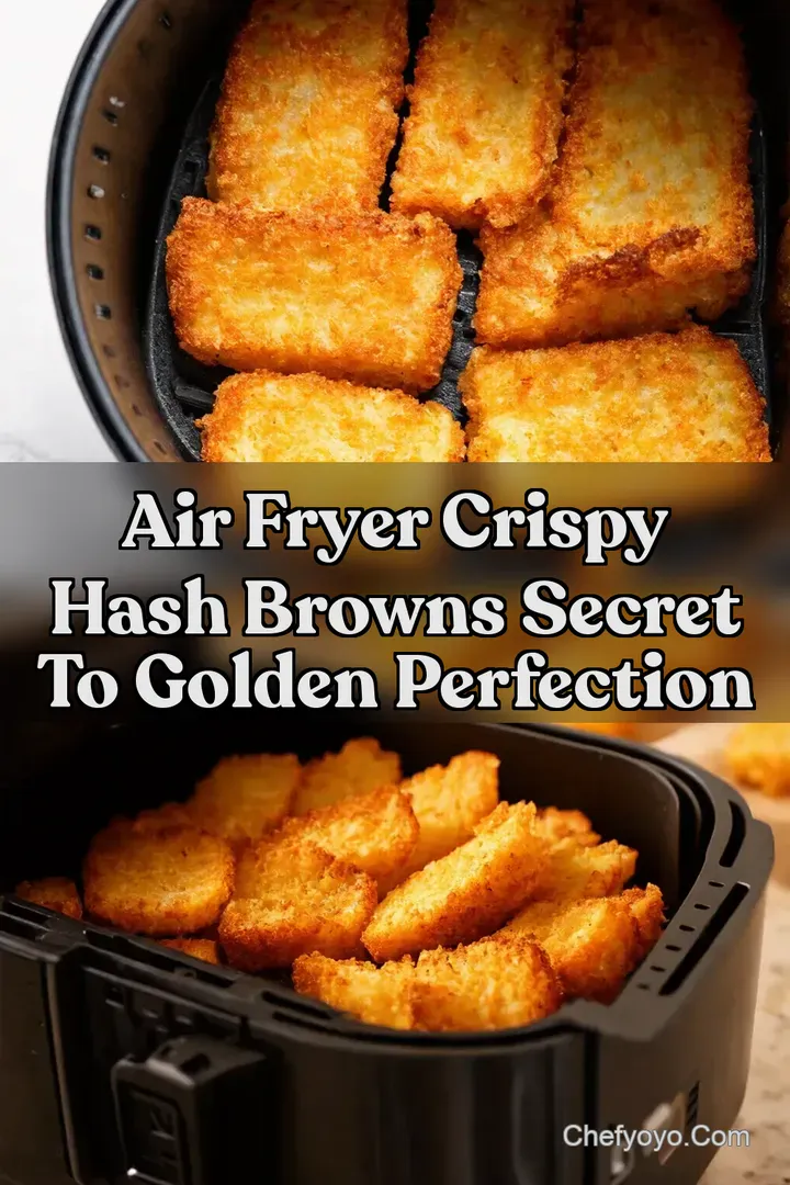 Air Fryer Crispy Hash Browns Secret To Golden Perfection : PIN FOR LATER Air Fryer Crispy Hash Browns Secret To Golden Perfection