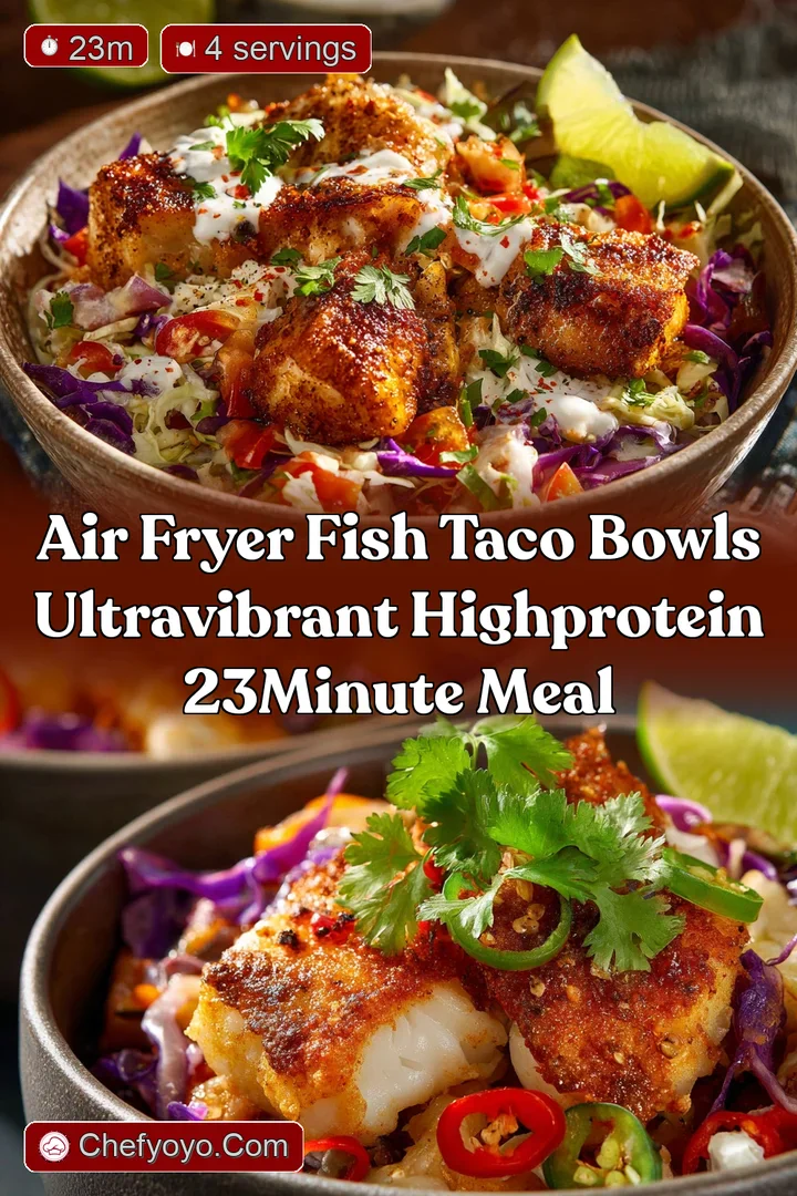 Air fryer Fish taco bowls UltraVibrant HighProtein 23Minute Meal