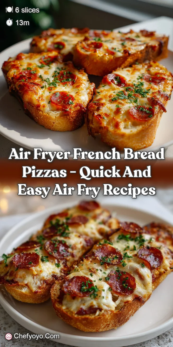 Air Fryer French Bread Pizzas - Quick and Easy Air Fry Recipes