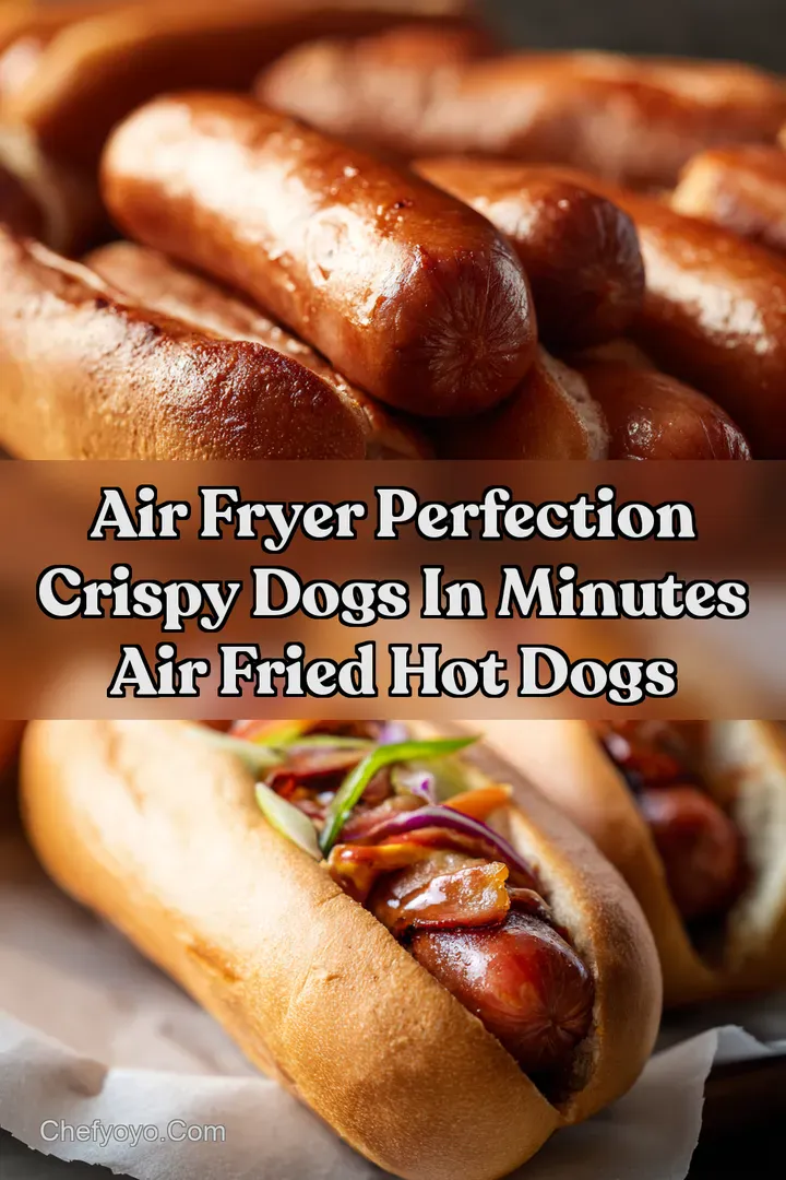 Air Fryer Perfection Crispy Dogs in Minutes air fried hot dogs