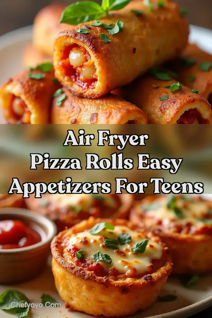 Air Fryer Pizza Rolls Easy Appetizers for Teens