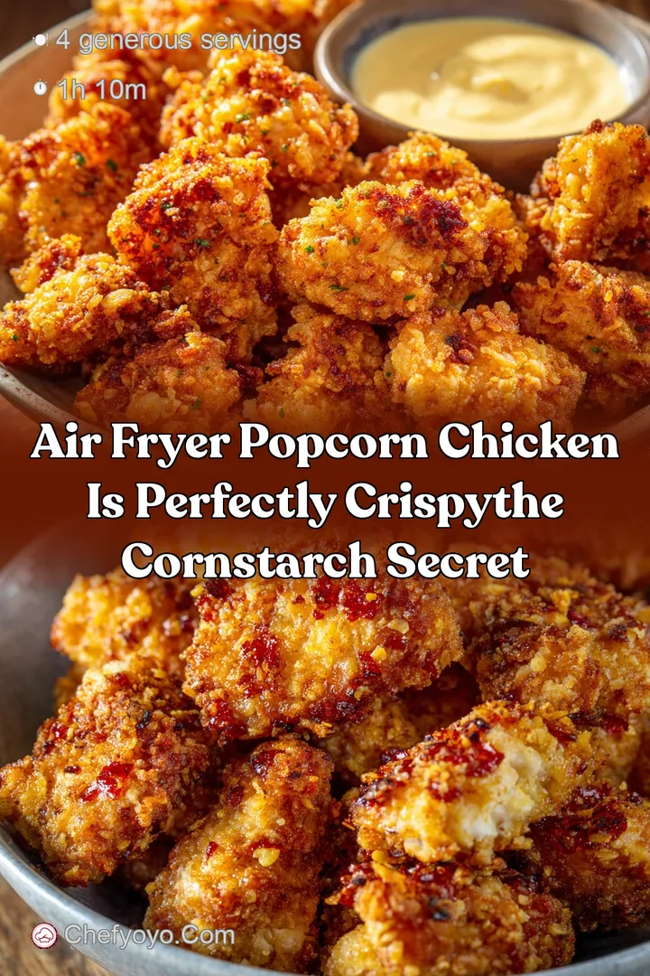 Air Fryer Popcorn Chicken is Perfectly CrispyThe Cornstarch Secret
