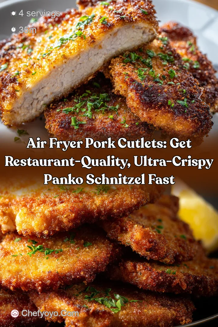Air Fryer Pork Cutlets: Get Restaurant-Quality Ultra-Crispy Panko Schnitzel Fast
