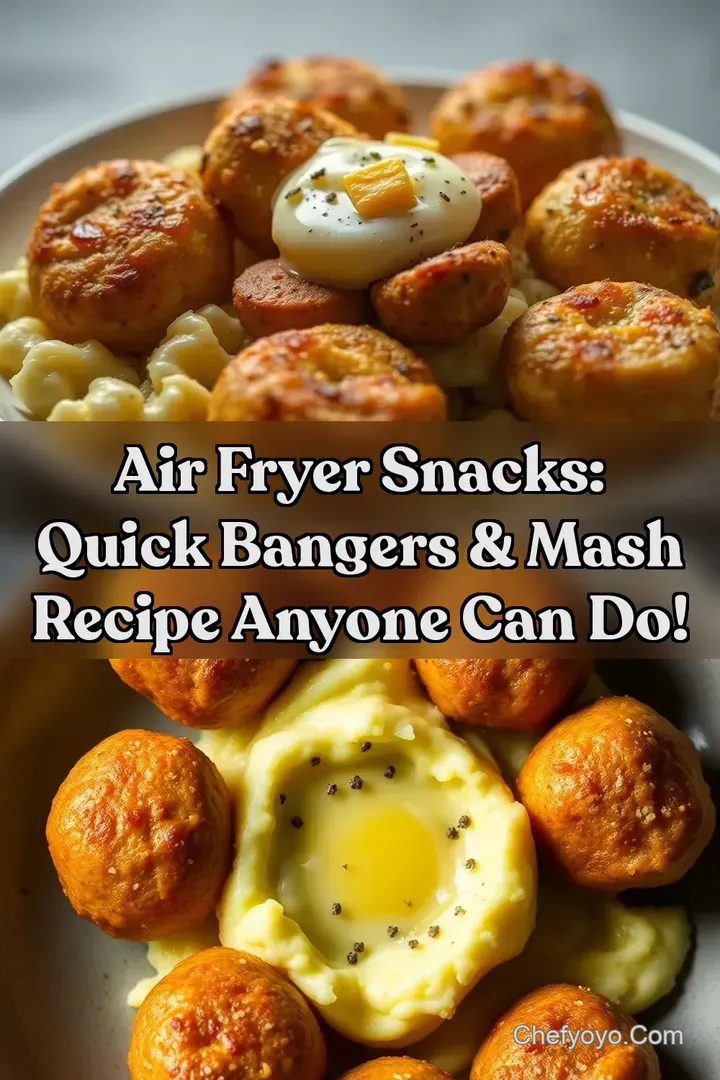 Air Fryer Snacks: Quick Bangers & Mash Recipe Anyone Can Do!