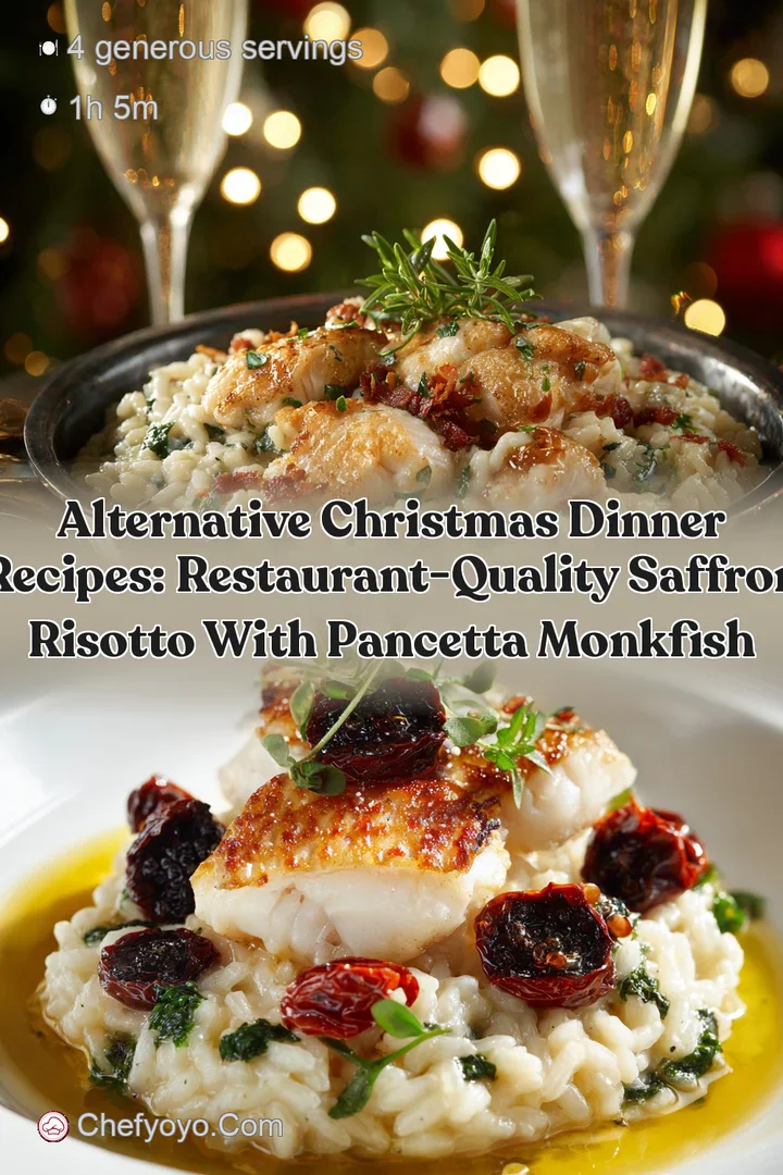 Alternative Christmas Dinner Recipes: Restaurant-Quality Saffron Risotto with Pancetta Monkfish