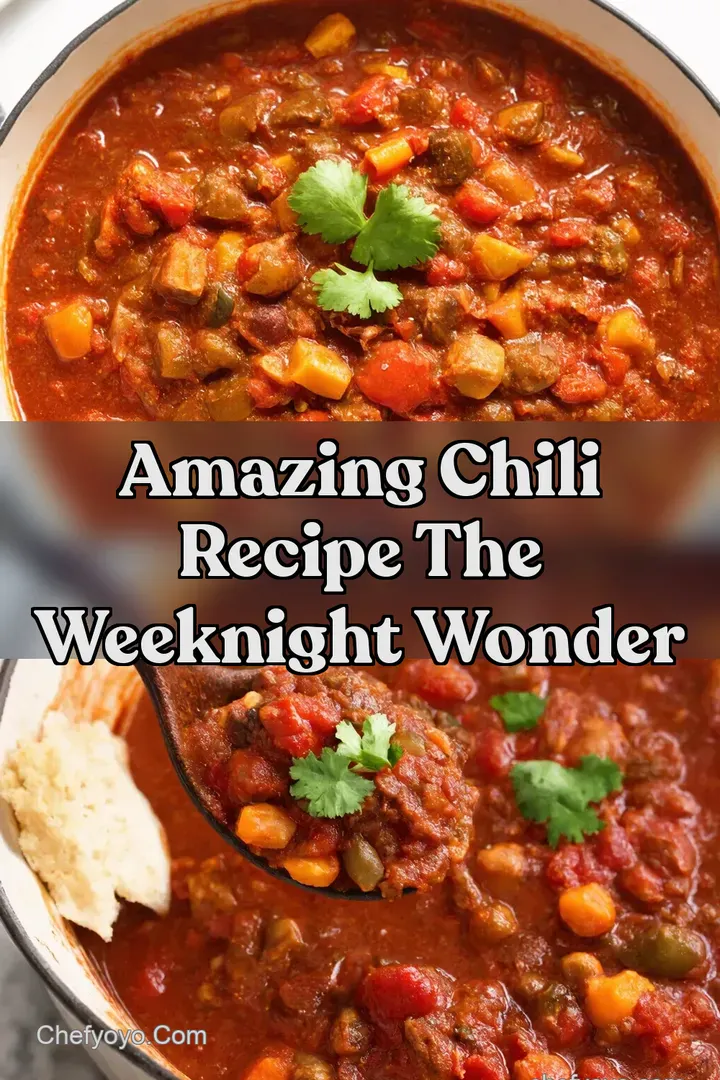 Amazing Chili Recipe The Weeknight Wonder