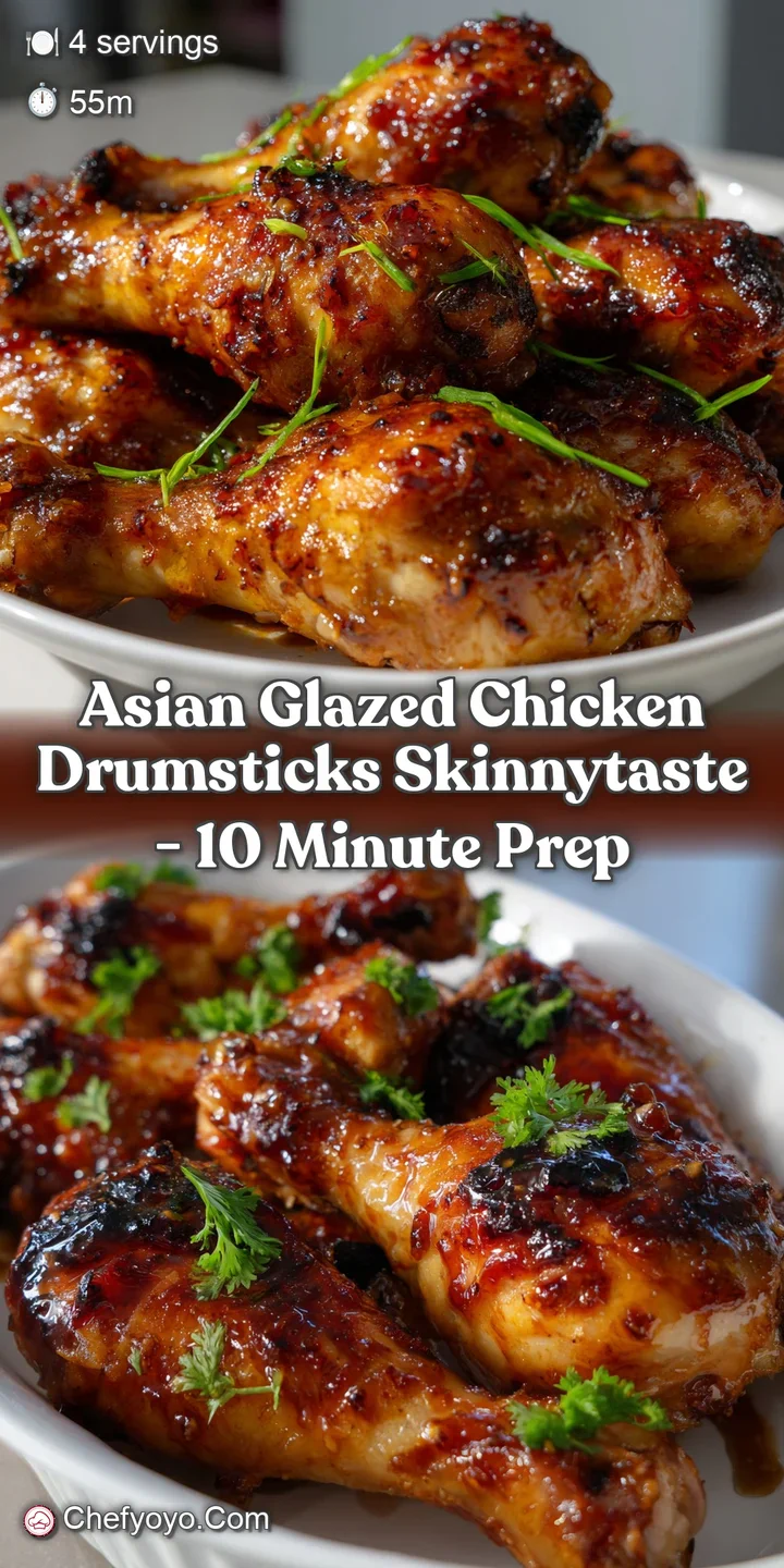 Asian Glazed Chicken Drumsticks Skinnytaste - 10 Minute Prep