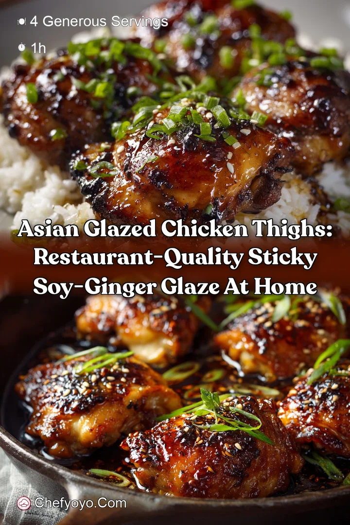 Asian Glazed Chicken Thighs: Restaurant-Quality Sticky Soy-Ginger Glaze at Home