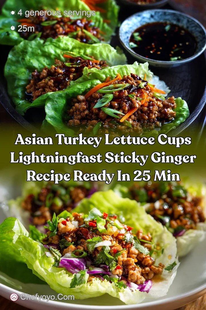Asian Turkey Lettuce Cups LightningFast Sticky Ginger Recipe Ready in 25 Min