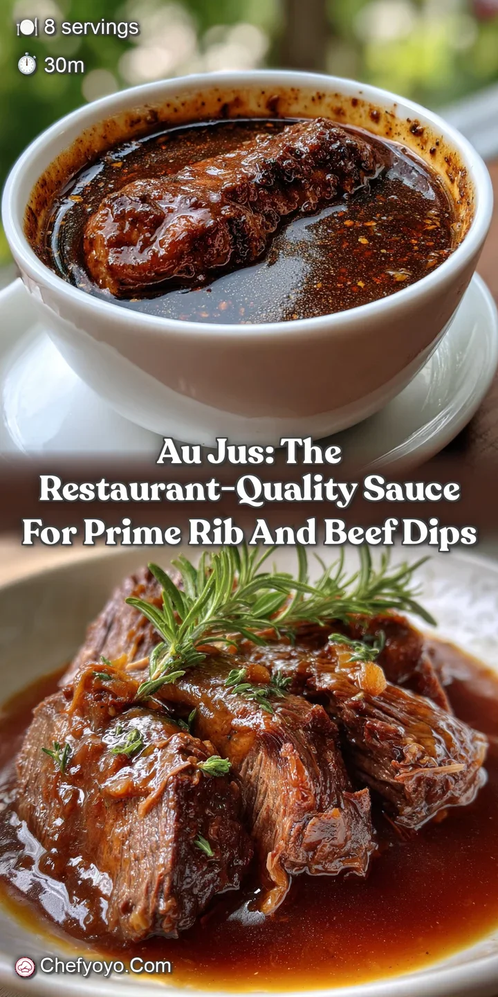 Au Jus: The Restaurant-Quality Sauce for Prime Rib and Beef Dips