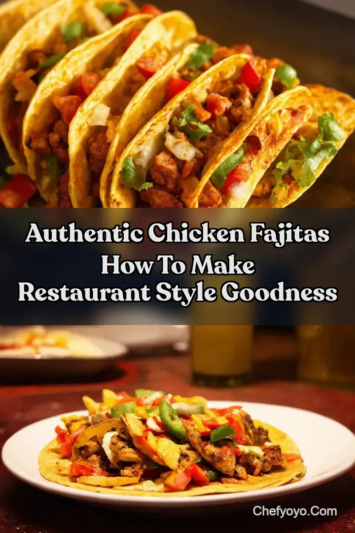 Authentic Chicken Fajitas How to Make Restaurant Style Goodness