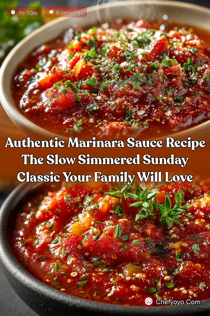 Authentic Marinara Sauce Recipe The Slow Simmered Sunday Classic Your Family Will Love