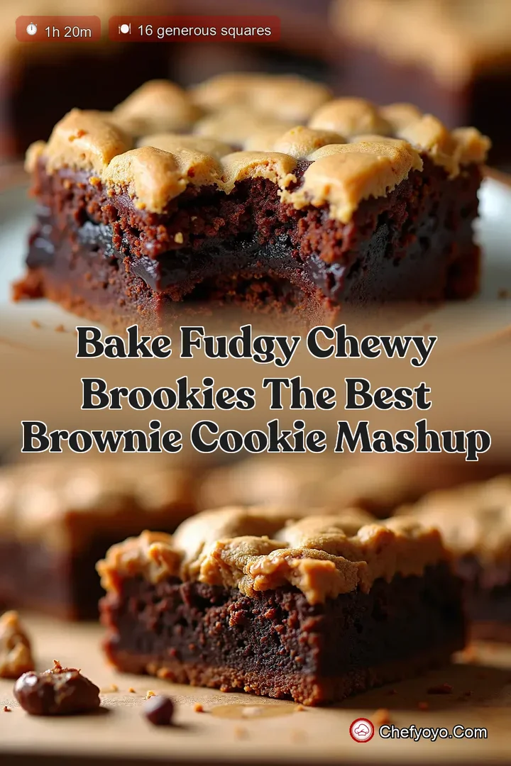 Bake Fudgy Chewy Brookies The Best Brownie Cookie Mashup