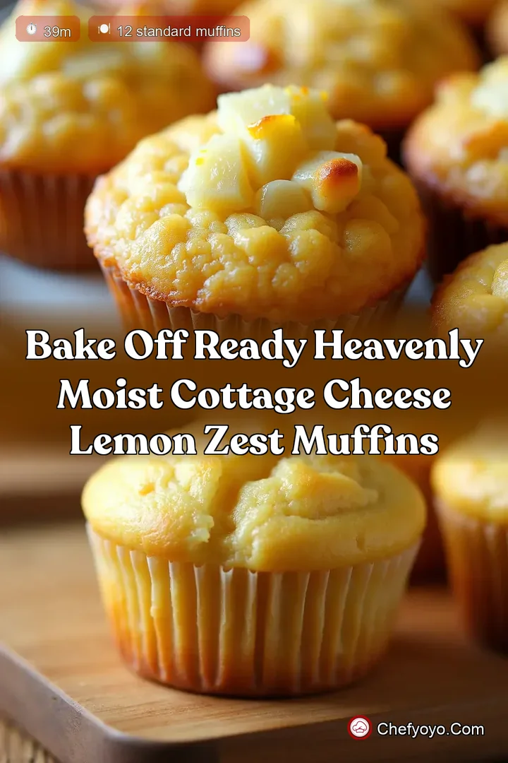Bake Off Ready Heavenly Moist Cottage Cheese Lemon Zest Muffins