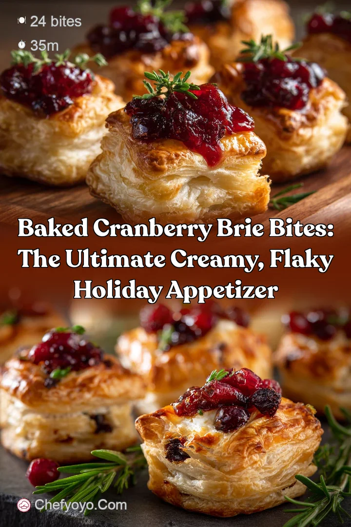 Baked Cranberry Brie Bites: The Ultimate Creamy Flaky Holiday Appetizer