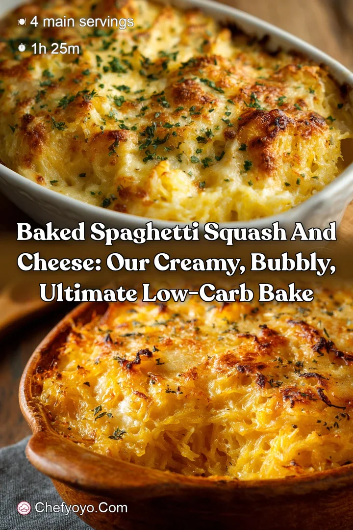 Baked Spaghetti Squash and Cheese: Our Creamy Bubbly Ultimate Low-Carb Bake