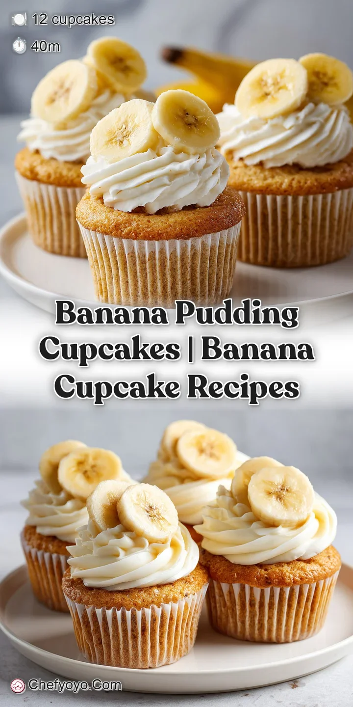 Close-up of smooth, creamy frosting peaks topped with a fresh banana slice and a golden-brown crunchy wafer cookie.