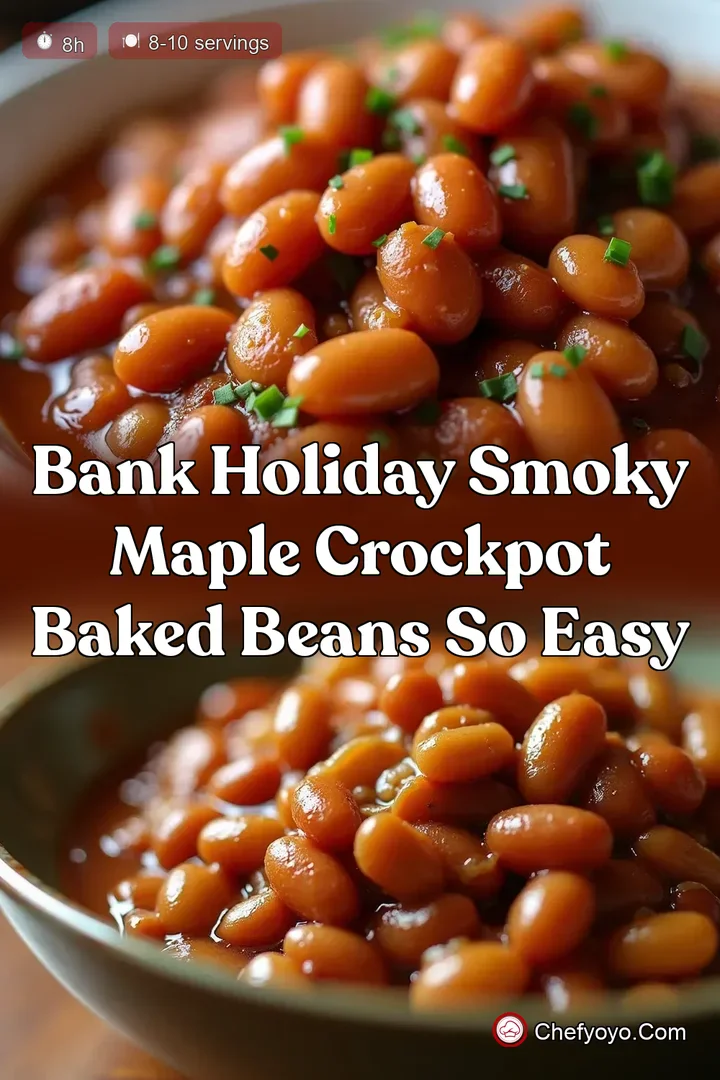 Bank Holiday Smoky Maple Crockpot Baked Beans So Easy