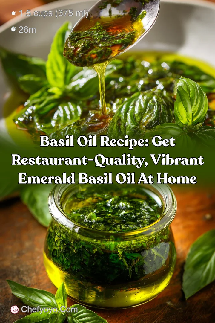 Basil Oil Recipe: Get Restaurant-Quality Vibrant Emerald Basil Oil at Home