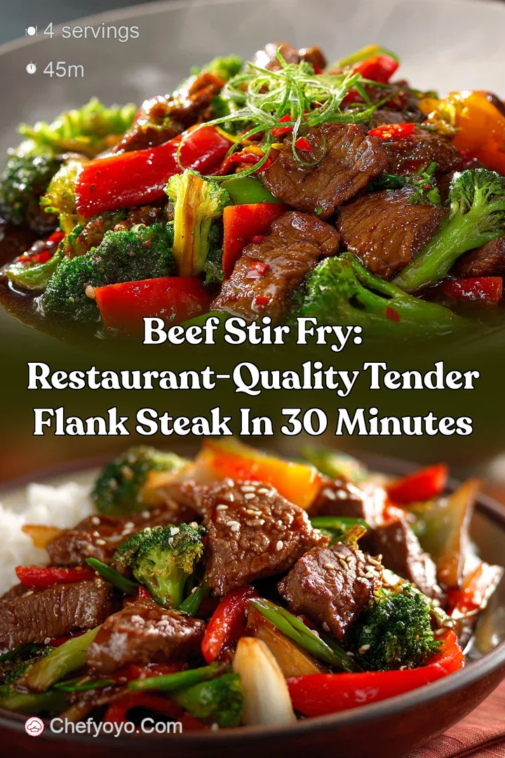 Beef Stir Fry: Restaurant-Quality Tender Flank Steak in 30 Minutes